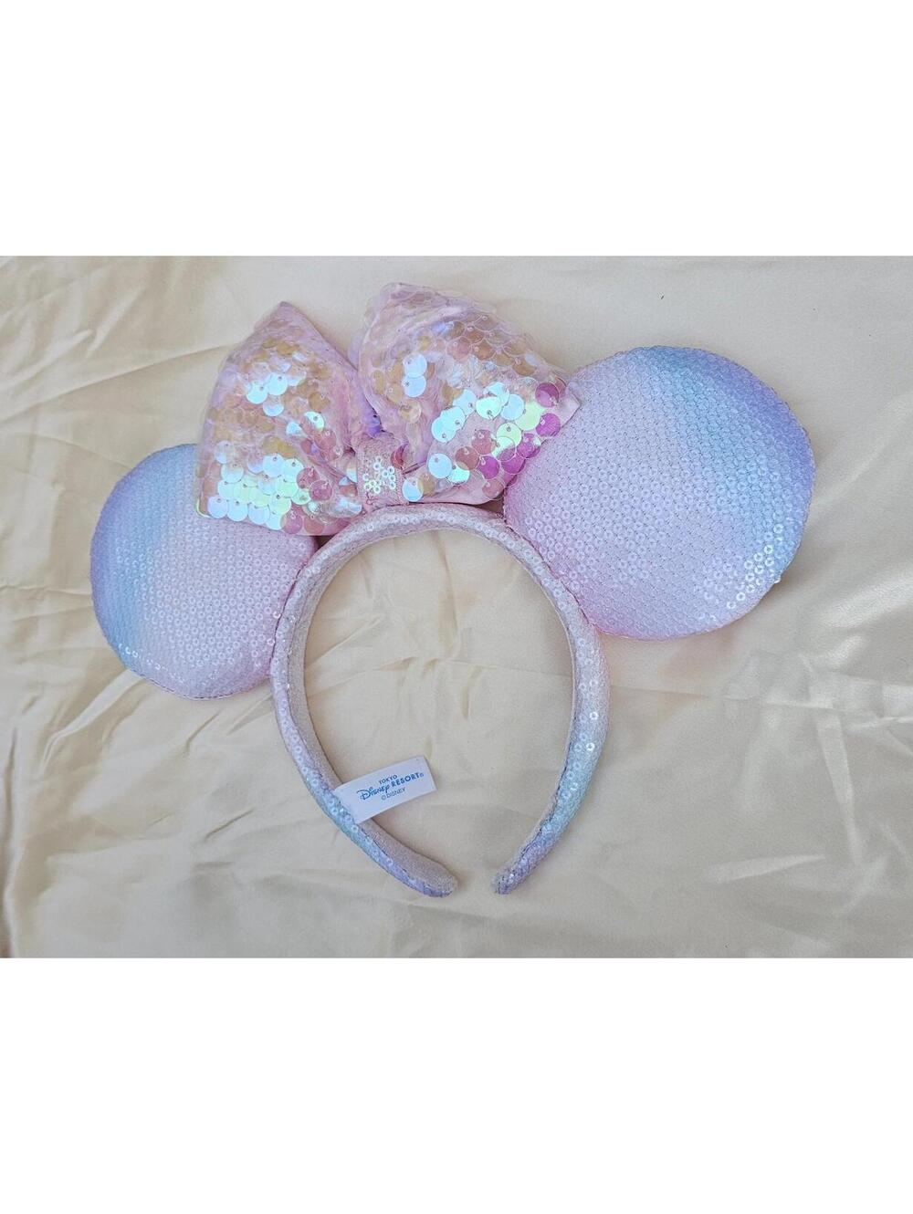 Disney Tokyo Sakura Pink Sequin Headband Ombre purple - Picture 4 of 4